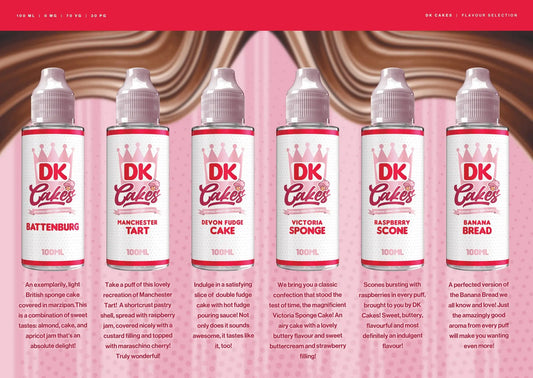 Donut King Cakes 100ml Shortfill Eliquid  70/30 VG/PG image 0