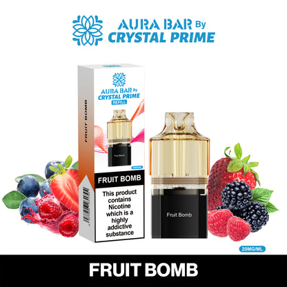 Crystal Prime Aura Bar 10K Prefilled Pods - Fruit Bomb image