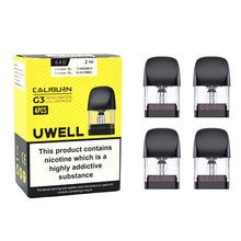 Uwell Caliburn G3 Replacement Pods Top-Fill | 0.4 Ohm 4pcs/pack image 0