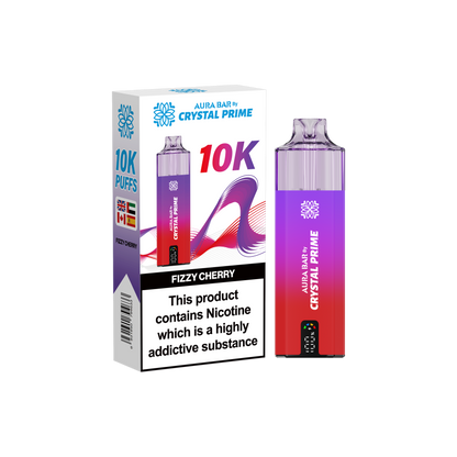 Crystal Prime Aura Bar 10K Prefilled Vape Kit - Fizzy Cherry image