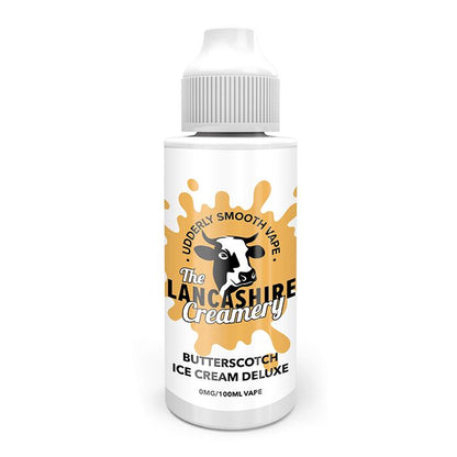 Lancashire Creamery 100ml 70/30 VG/PG E-Liquid Shortfill - Butterscotch Ice Cream Deluxe image