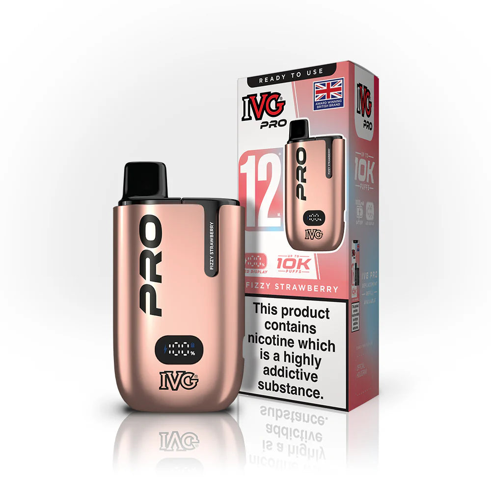 IVG Pro 10K Pod Vape Kit - Fizzy Strawberry image