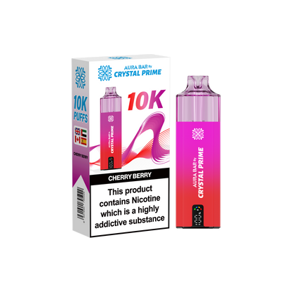 Crystal Prime Aura Bar 10K Prefilled Vape Kit - Cherry Berry image