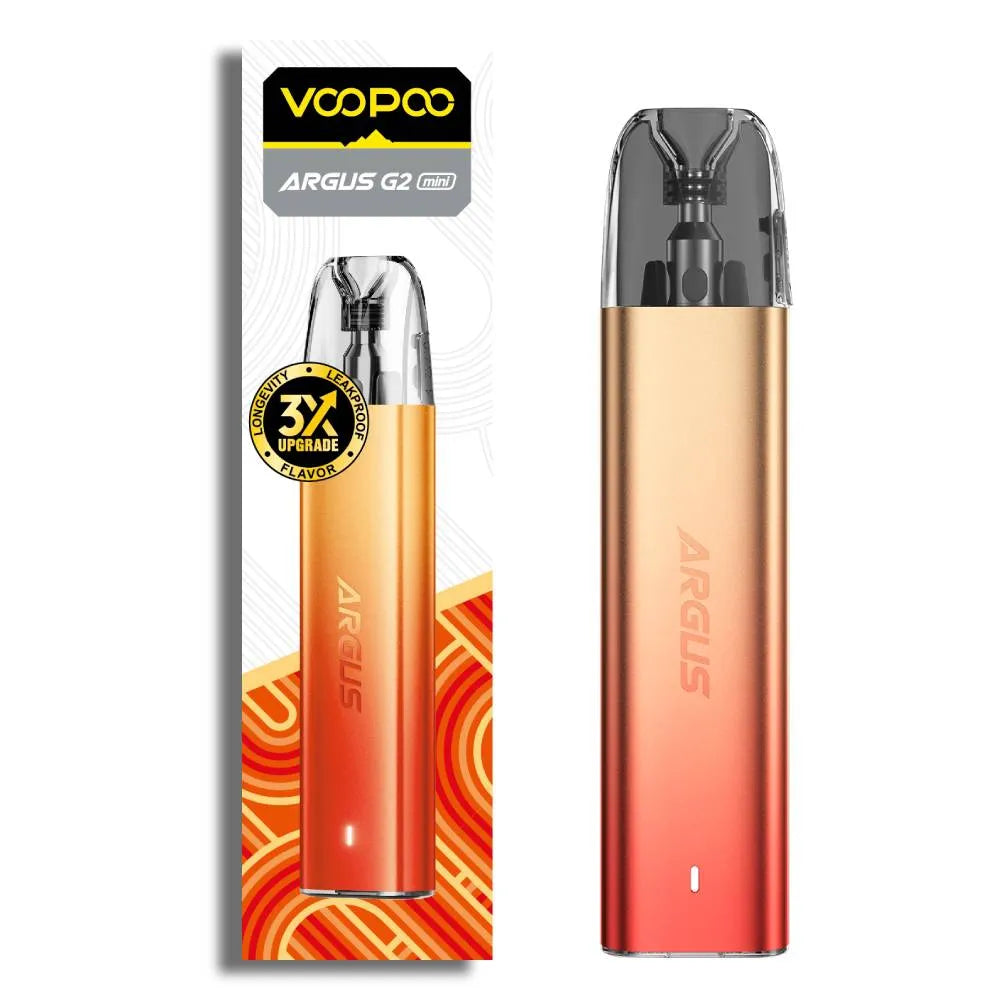Voopoo Argus G2 Mini Pod Vape Kit – 2 Pack - Sunset Orange image