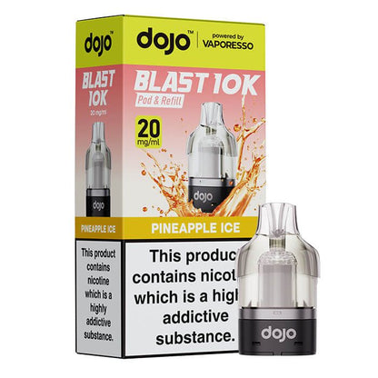 Vaporesso Dojo Blast 10K Prefilled Pod + 10ml Refill Container - Pineapple Ice image