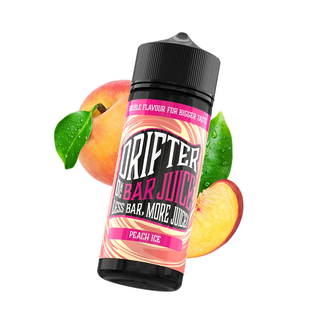 Drifter Bar Juice 100ml E-Liquid Shortfill 50/50 VG/PG - Peach Ice image