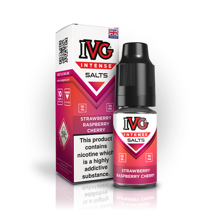 IVG Intense Nic Salts - 10mg - Strawberry Raspberry Cherry image