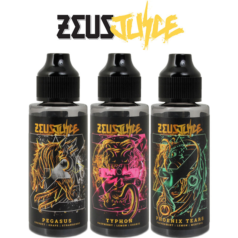 Zeus E-Liquid 100ml Shortfill | New Flavours in STOCK  70/30 VG/PG image 1