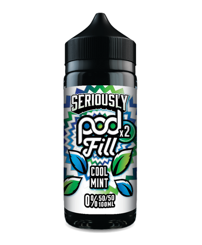 Seriously Pod Fill X2 by Doozy 100ml 50/50 E-Liquid Shortfill - Cool Mint image