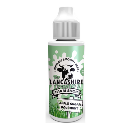 Lancashire Creamery 100ml 70/30 VG/PG E-Liquid Shortfill - Apple Sugar Doughnut image
