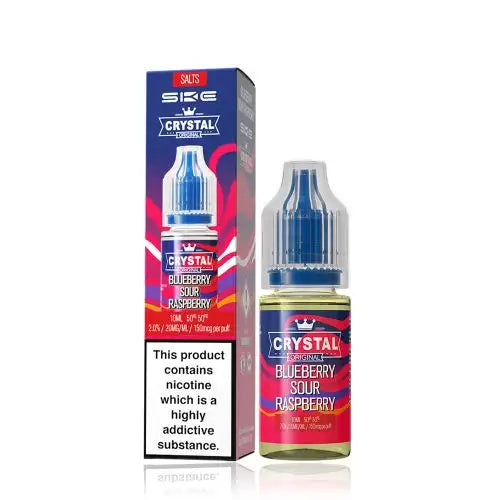 SKE Crystal Original V2 Nic Salts 10ml - 20MG - Blueberry Sour Raspberry image