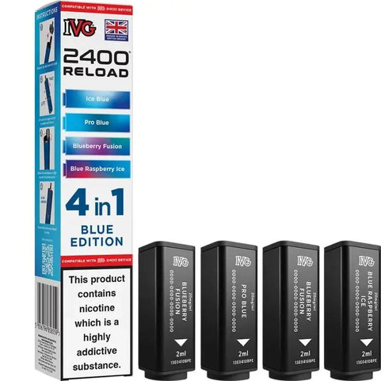 IVG 2400 RELOAD 4-in-1 Multi Flavour Prefilled Pods image 0