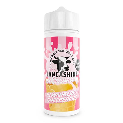 Lancashire Creamery 100ml 70/30 VG/PG E-Liquid Shortfill - Strawberry Cheesecake image