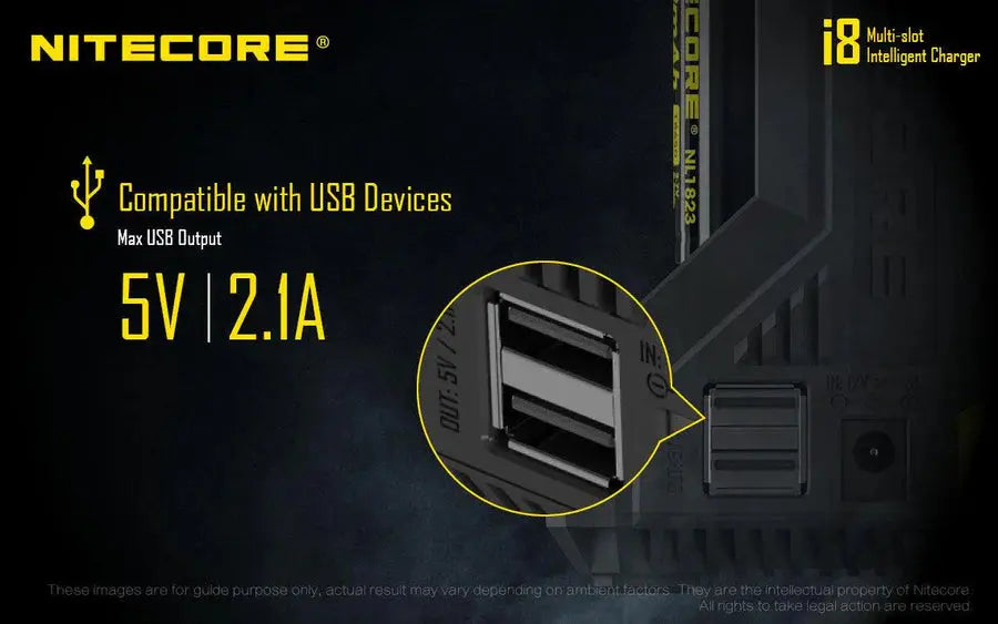 Nitecore I8 Intellicharger | 8 Bay Li-ion/NiMH Battery Charger image 8