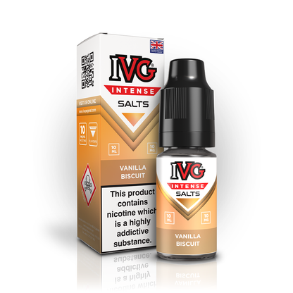 IVG Intense Nic Salts - 10mg - Vanilla Biscuit image