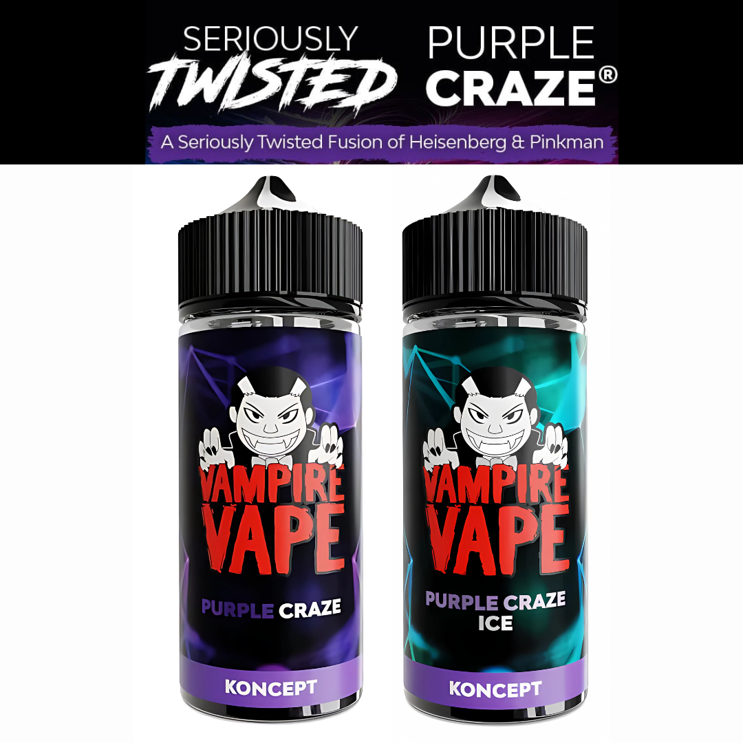 Purple Craze Koncept by Vampire Vape 100ml 70/30 VG/PG E-Liquid Shortfill image 0