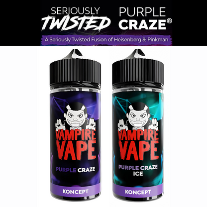 Purple Craze Koncept by Vampire Vape 100ml 70/30 VG/PG E-Liquid Shortfill image 0