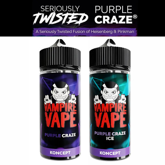 Purple Craze Koncept by Vampire Vape 100ml 70/30 VG/PG E-Liquid Shortfill image 0