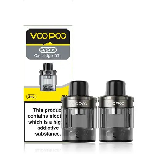 VooPoo PnP X MTL + DTL Replacement Pods | Drag X2 / S2 | 2pcs/pack - DTL (direct-to-lung), Grey image
