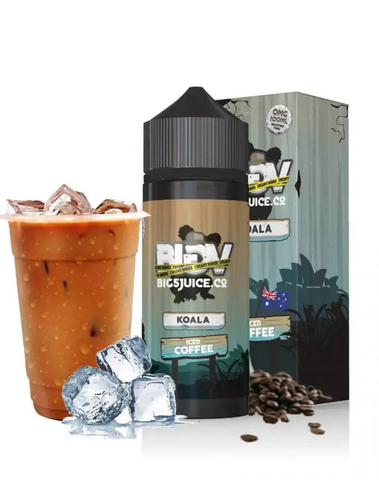 BIG 5 Vape Juice 100ml Shortfill 70/30 VG/PG - Koala - Iced Coffee image