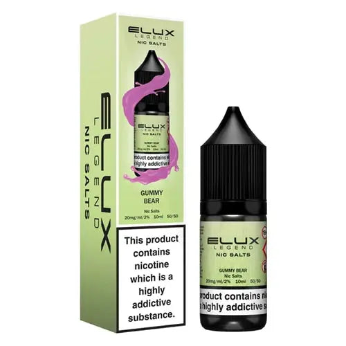 Elux Legend Nic Salts 10ml - 10MG - Gummy Bear image