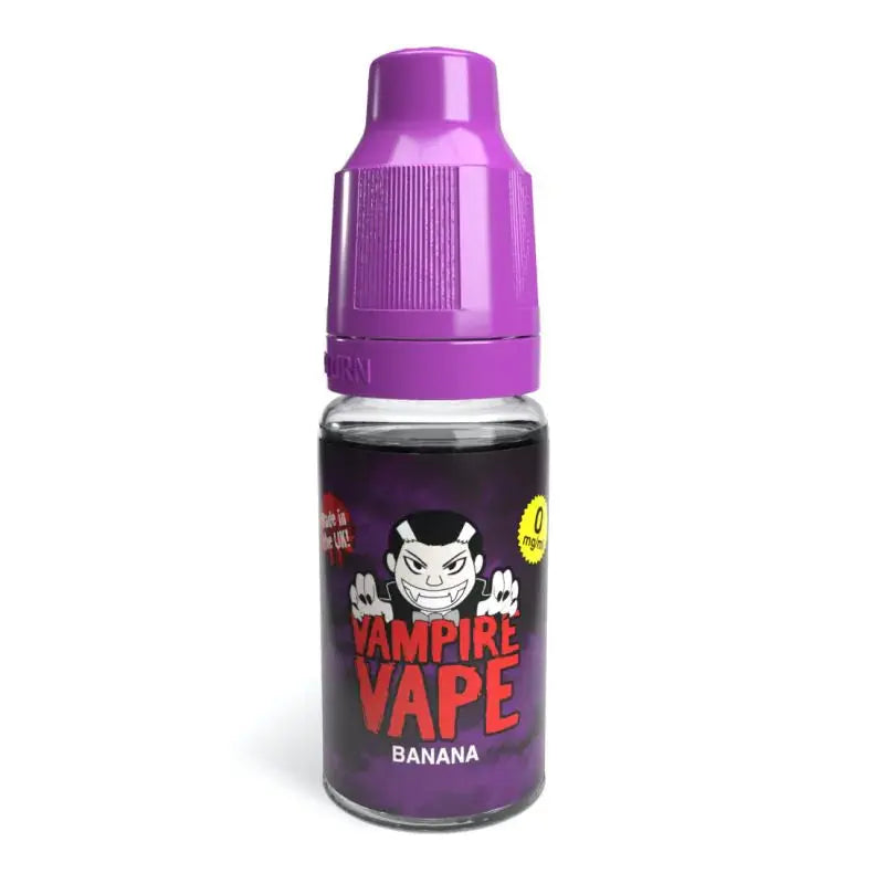 Vampire Vapes 10ml | 12MG | 40VG/60PG | 70+ Flavors - Banana image