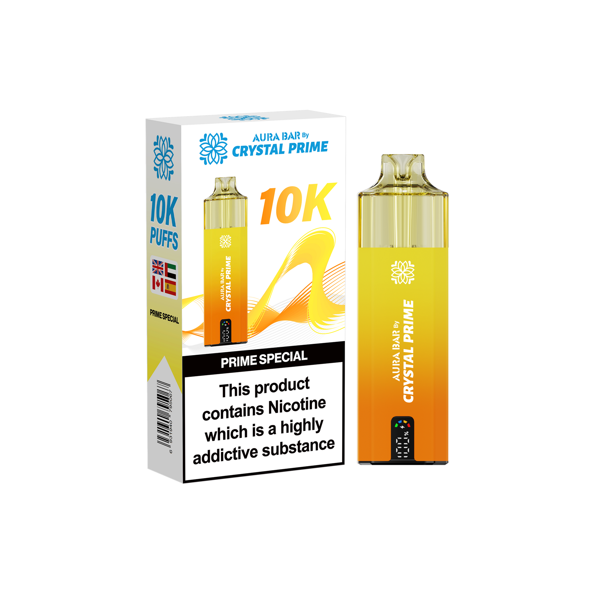 Crystal Prime Aura Bar 10K Prefilled Vape Kit - Prime Special image