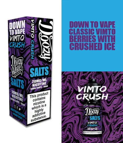 Doozy Nic Salts 10ml - 10MG - Vimto Crush image