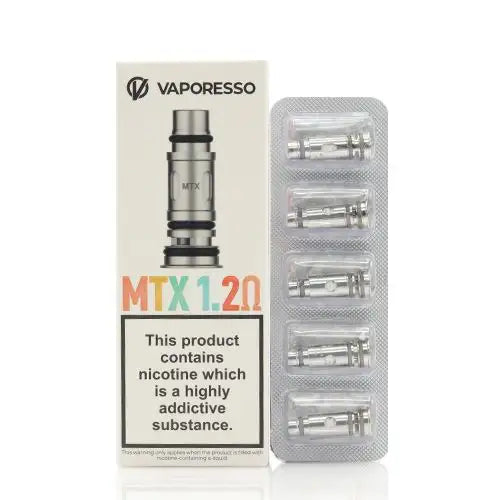 Vaporesso MTX Replacement Coils 1.2 Ohm 5pcs/pack image 0