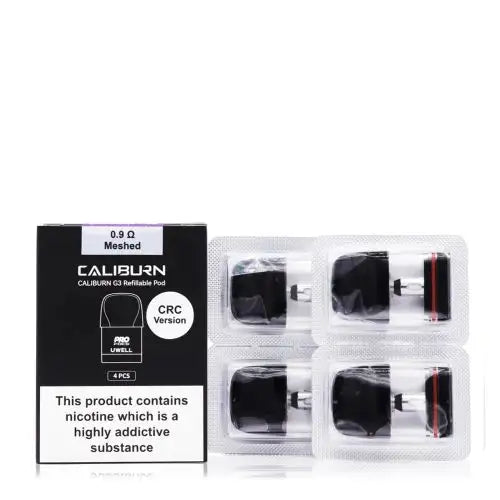 Uwell Caliburn G3 Replacement Pods - 4pcs/pack - 0.9 ohm image