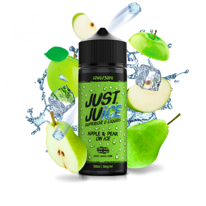 Just Juice 100ml E-Liquid Shortfill | Exotic | On Ice | Fusion Range  70/30 VG/PG - Apple / Pear On Ice image