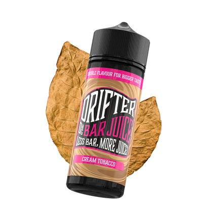 Drifter Bar Juice 100ml E-Liquid Shortfill 50/50 VG/PG - Cream Tobacco image