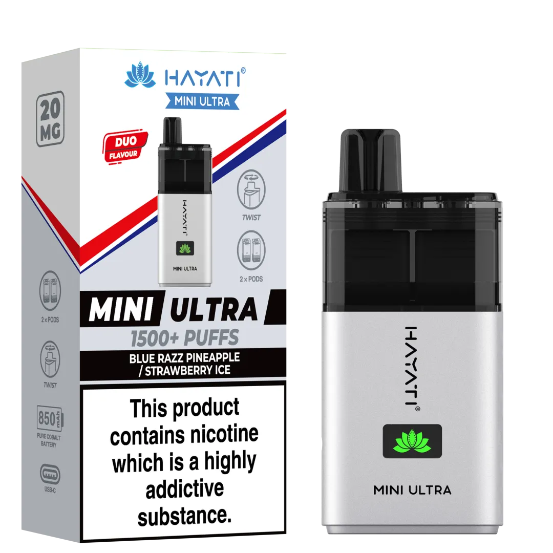 Hayati Mini Ultra 1500 Puffs Prefilled Vape Kit image 4
