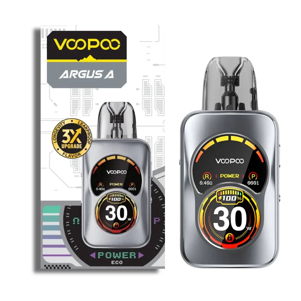 VooPoo Argus A Pod Vape Kit - Storm Silver image