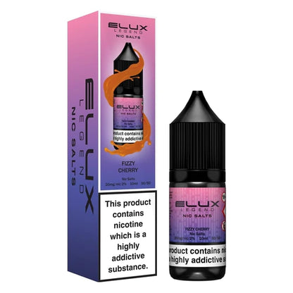 Elux Legend Nic Salts 10ml - 10MG - Fizzy Cherry image