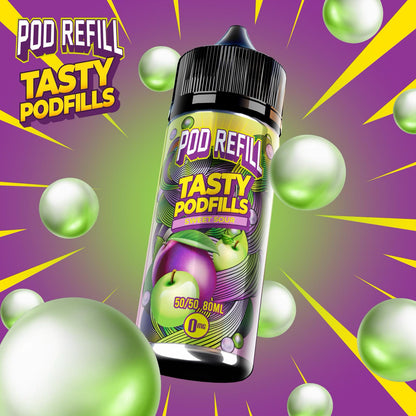 Pod Refill by Tasty Podfill 100ml 50/50 VG/PG E-Liquid Shortfill - Sweet Sour image
