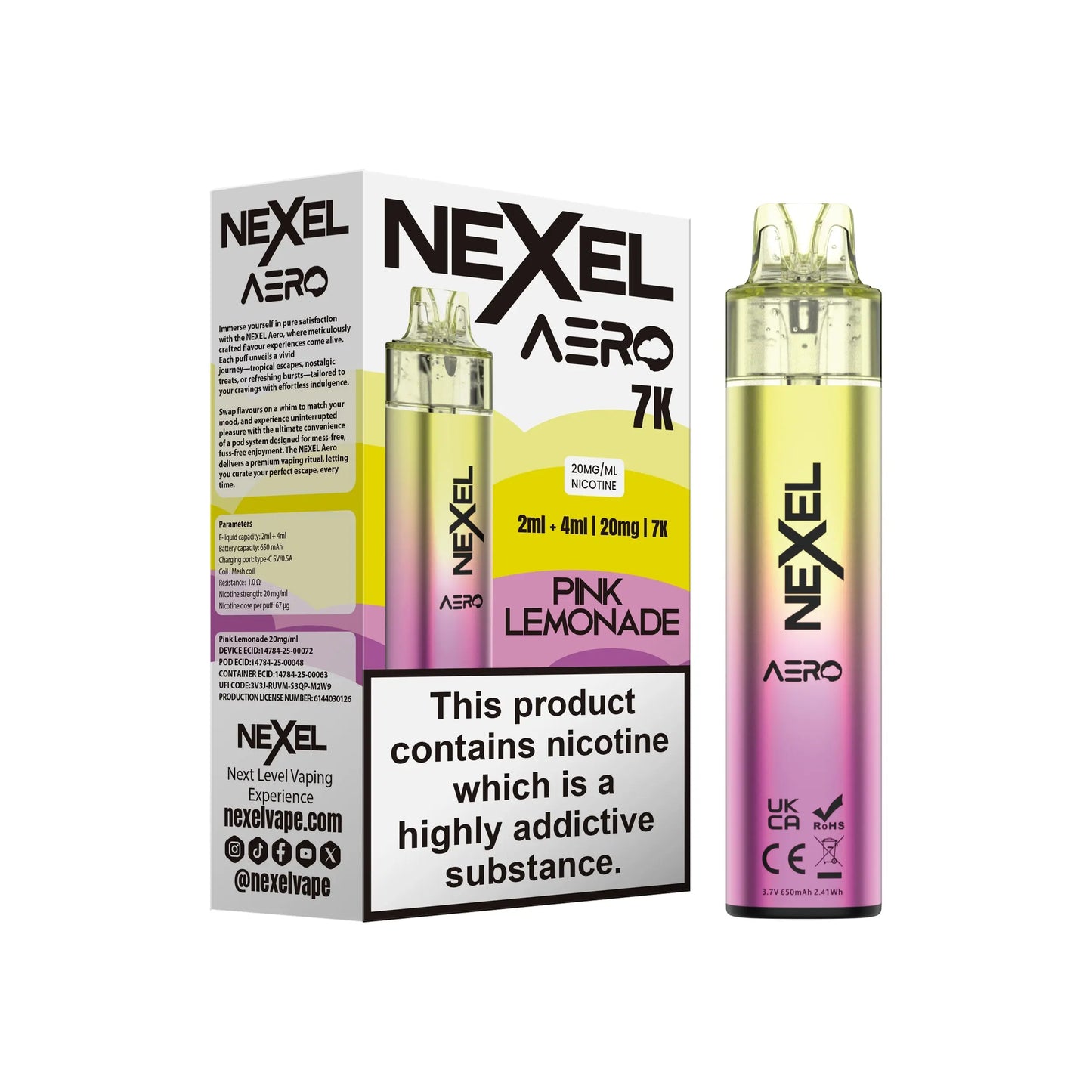 Nexel Aero 7K Prefilled Pod Kit Nexel