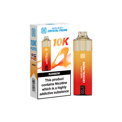 Crystal Prime Aura Bar 10K Prefilled Vape Kit - Rainbow image