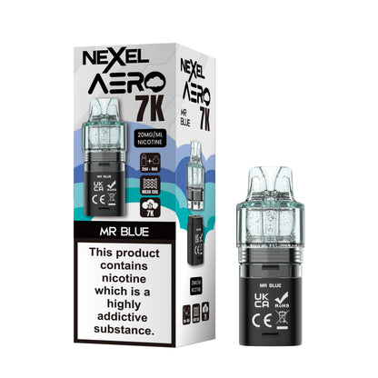 Nexel Aero 7000 Replacement Prefilled Pod - Mr Blue image