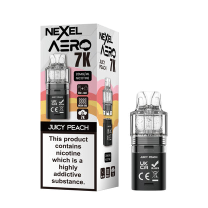 Nexel Aero 7000 Replacement Prefilled Pod - Juicy Peach image