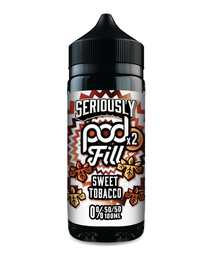 Seriously Pod Fill X2 by Doozy 100ml 50/50 E-Liquid Shortfill - Sweet Tobacco image