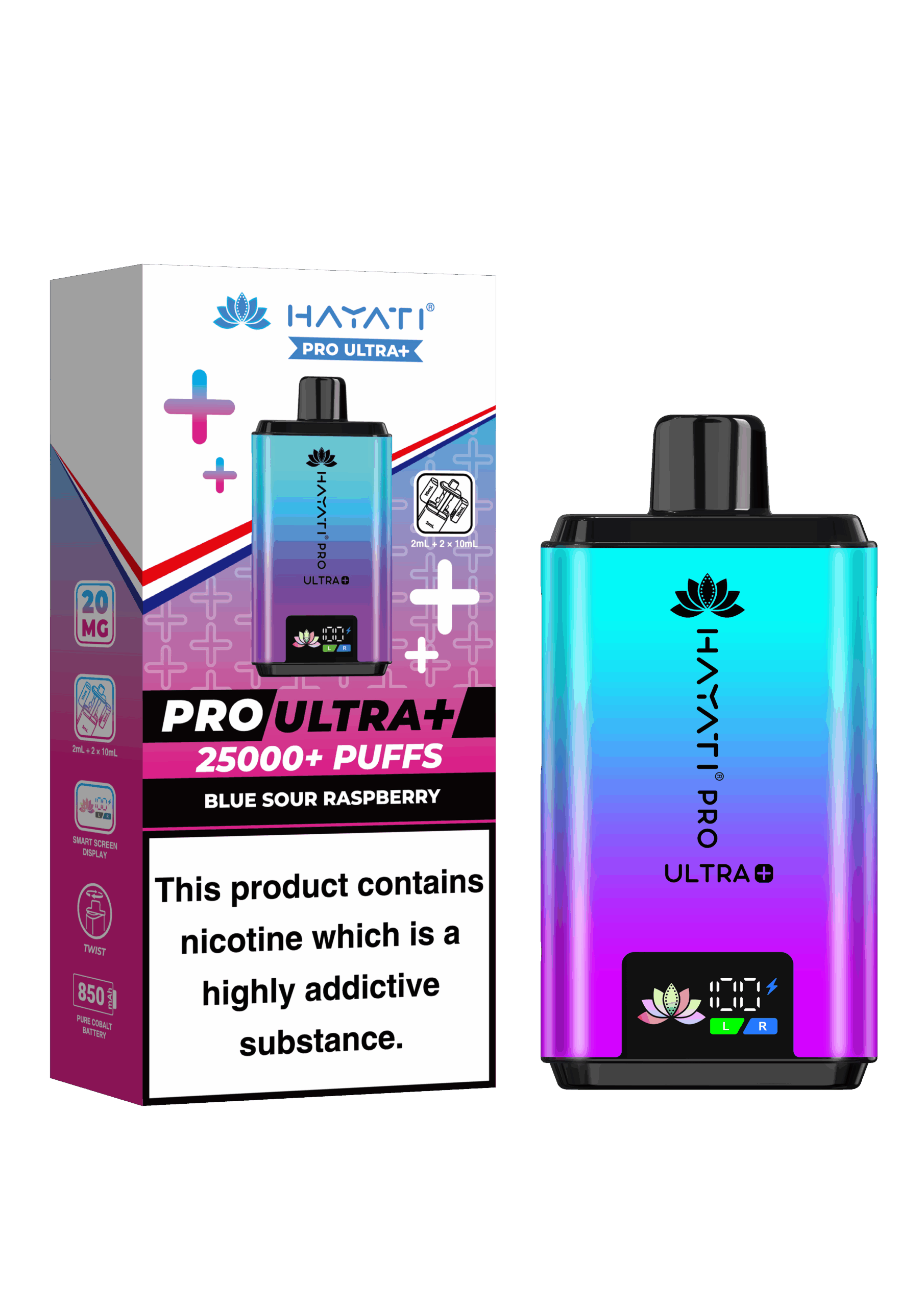Hayati Pro Ultra Plus 25K Prefilled Vape Kit - Blue Sour Raspberry image