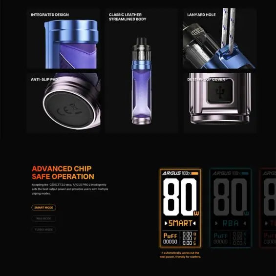 VOOPOO Argus Pro 2 80W Pod Vape Kit | PnP-X Platform VOOPOO