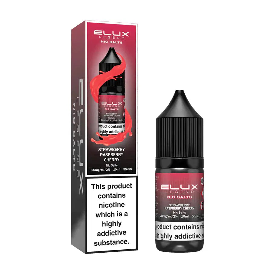 Elux Legend Nic Salts 10ml - 10MG - Strawberry Raspberry Cherry image