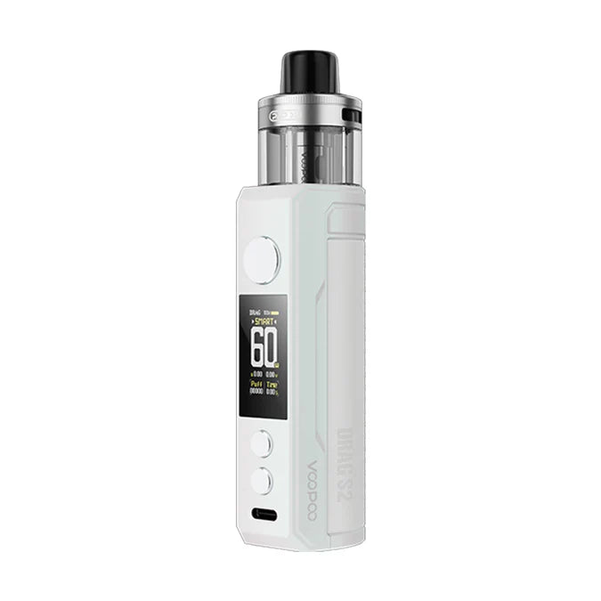 VooPoo Drag S2 Pod Vape Kit | 2500mAh - Pearl White image