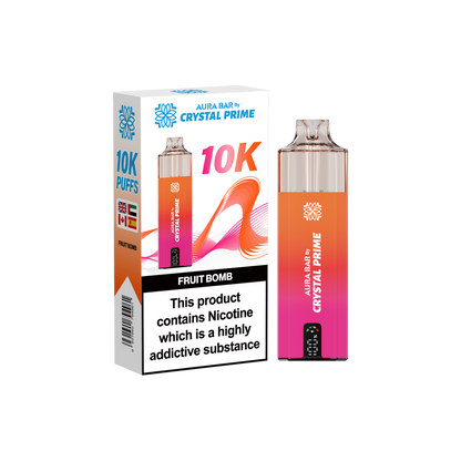 Crystal Prime Aura Bar 10K Prefilled Vape Kit - Fruit Bomb image