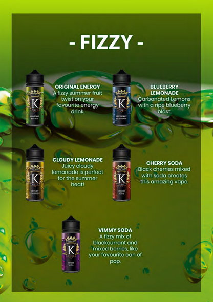Juice Kings 100ml Shortfill | Fizzy Range  70/30 VG/PG image 1