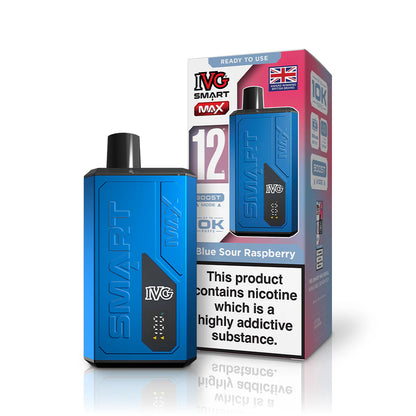 IVG Smart Max Prefilled Pod Kit – 10K Puffs - Blue Sour Raspberry image