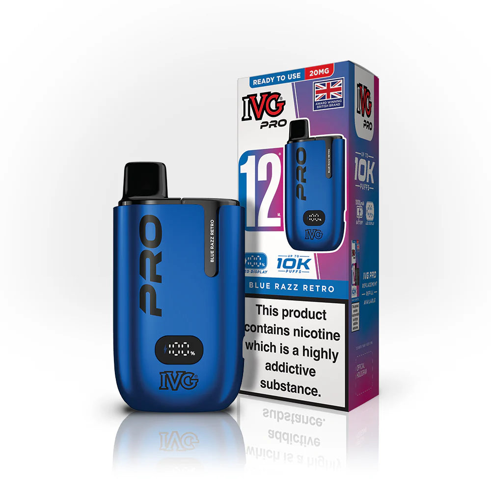 IVG Pro 10K Pod Vape Kit - blue-razz-retro image
