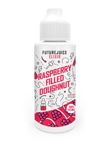 Future Juice Elixir 100ml 70/30 VG/PG E-Liquid Shortfill - Raspberry Filled Doughnut image